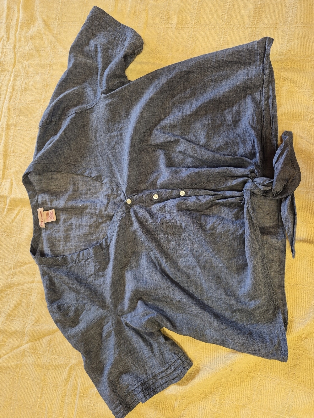 Fire Los Angeles Blue and White Label Cotton Top